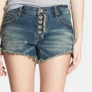 Free People Shorts Size 24 Button‎ Fly